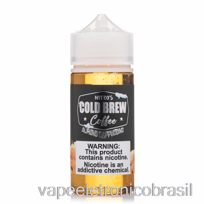 Vape Recarregável Amêndoa Cappuccino - Nitros Cold Brew - 100ml 0mg